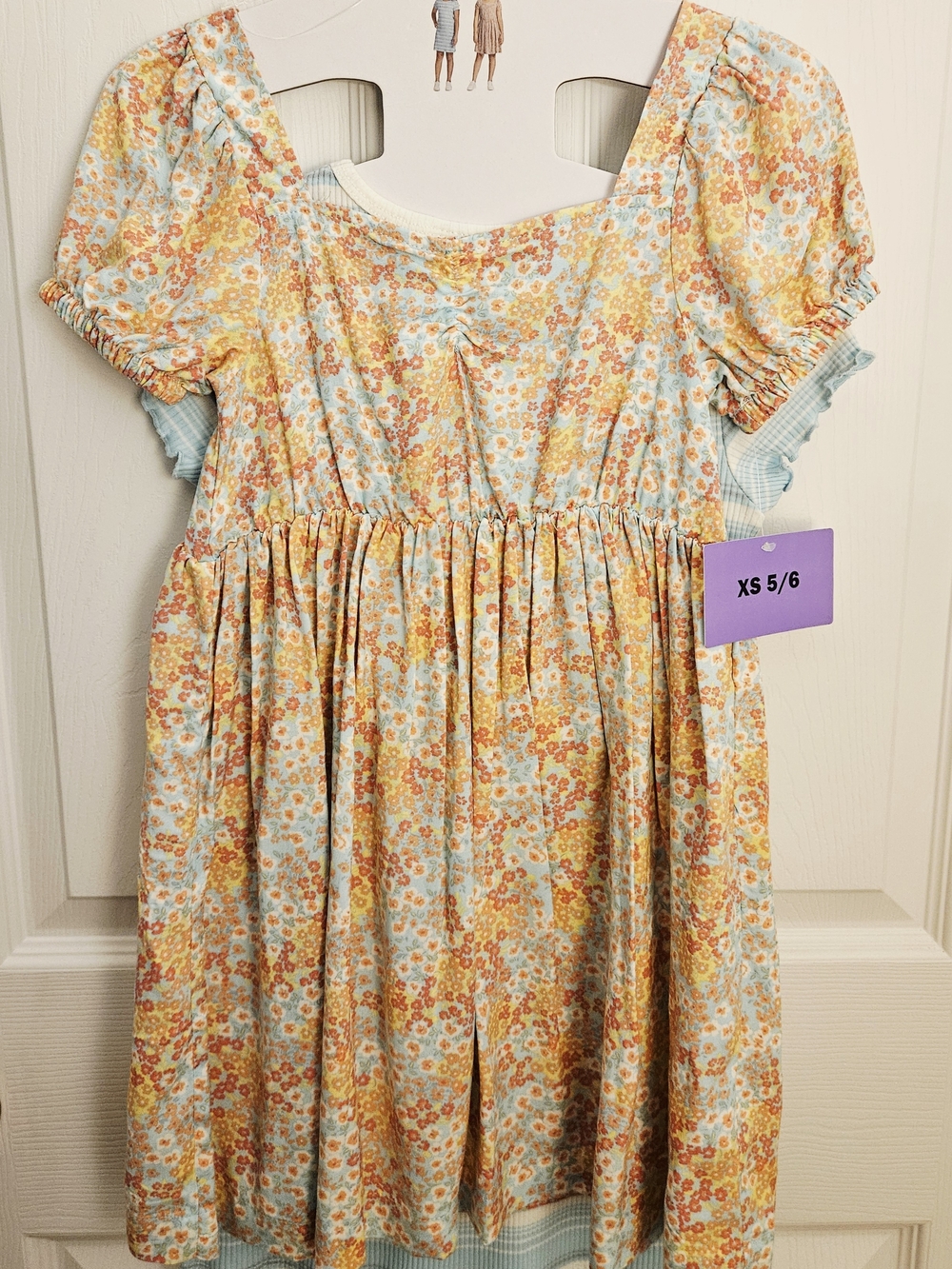 Roxy Girls Yellow and Light Blue Dress Set